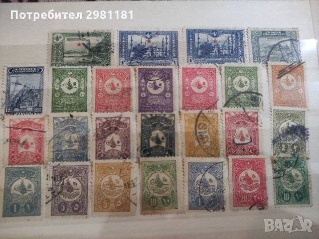 Турция 25 бр .марки, снимка 1 - Филателия - 35870811