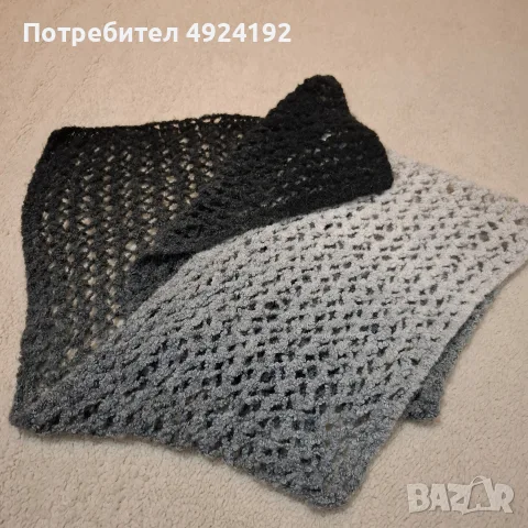 Дамски Шал сив меланж , снимка 3 - Шалове - 56144560