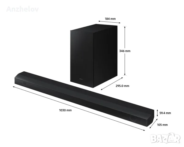 Soundbar SAMSUNG HW-B650 саундбар озвучителна система тонколона колонки телевизор буфер