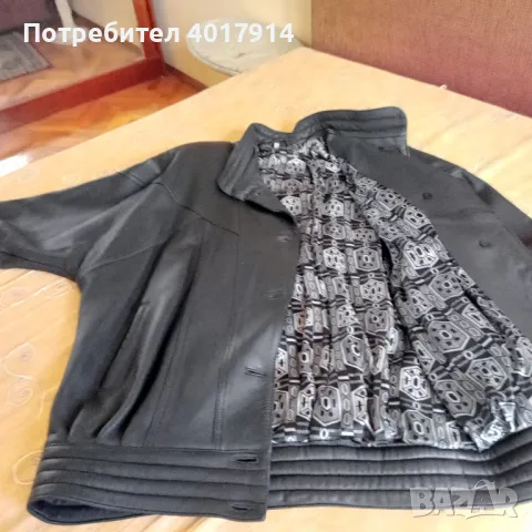 Дамско кожено яке, снимка 3 - Якета - 47423925