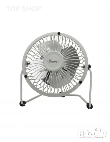 Вентилатор USB Rosberg 2.5W настолен, снимка 2 - Вентилатори - 49226577
