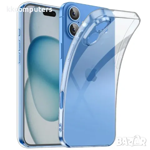 Калъф силикон 100% прозрачен 2mm за iPhone 16 6.1 Баркод : 3131839
