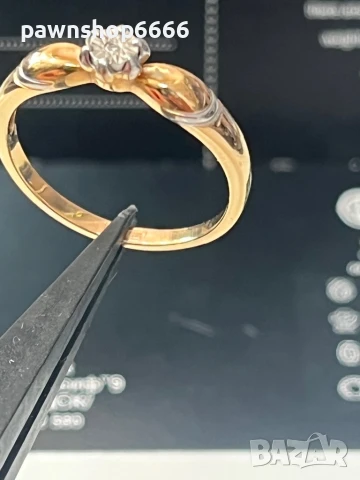 Сребърен пръсте 925 с позлата, снимка 8 - Колиета, медальони, синджири - 50466687