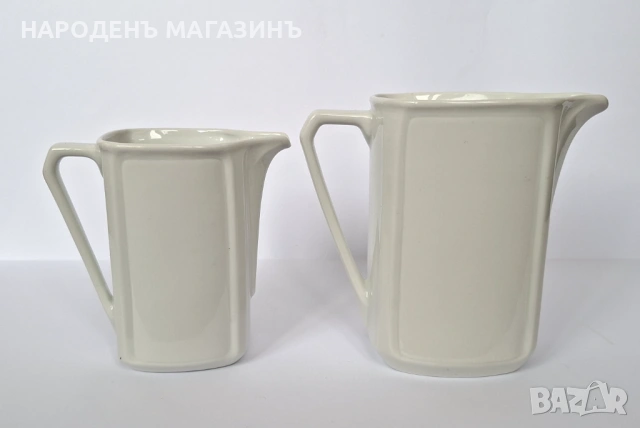 1931 г. Beyer & Bock - Нимски порцелан Комплект две кани кана латиера сервиз цветя, снимка 10 - Други ценни предмети - 53357945