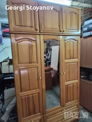 Гардероб с надстройка -употребяван, снимка 2 - Гардероби - 55804157