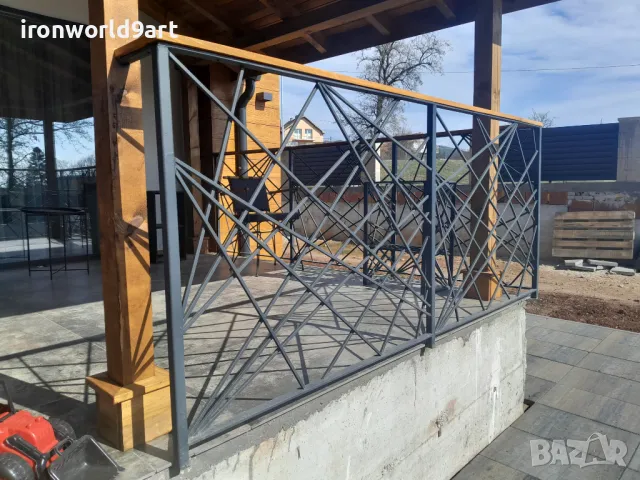 Парапети за стълбища и тераси от ковано желязо