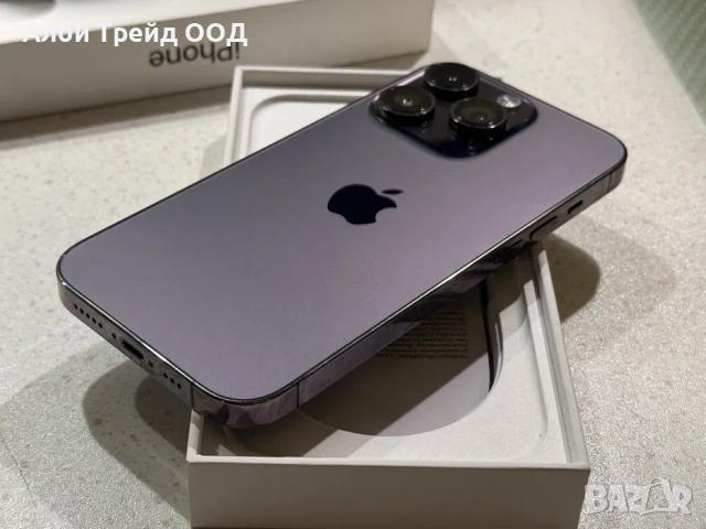 iPhone 14 Pro 128GB Deep Purple – Отличен, 100% Батерия.