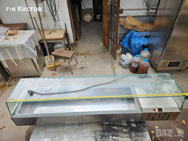 Хладилна Витрина за Дюнер Пицария за заготовки зеленчуци сосове професионална , снимка 6 - Витрини - 51849387