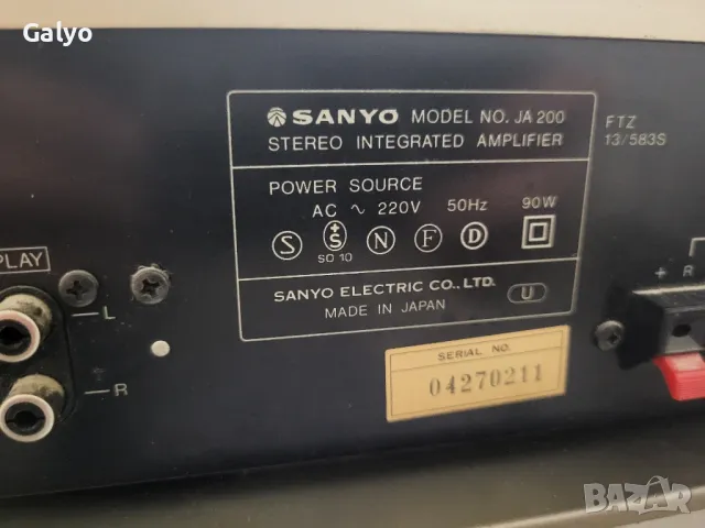 Sanyo JA200, JT230L, RD220 усилвател, тунер, касетен дек, снимка 6 - Аудиосистеми - 48446557