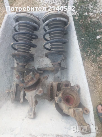 Окачване (предни пружини и главина) за ленд роувър (land rover), снимка 3 - Части - 51039334