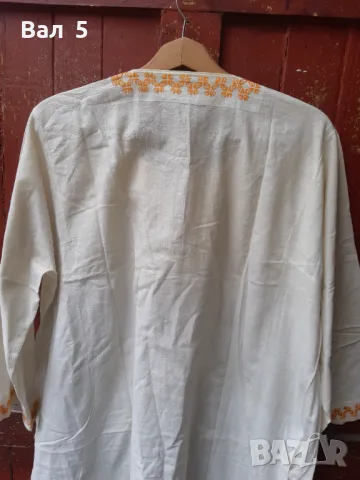 Автентична дълга кенарена риза с бродерия . Носия, снимка 7 - Антикварни и старинни предмети - 49560904