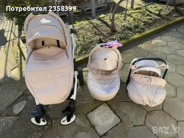 Продавам бебешка комбинирана количка Adbor Nemo 3в1 , снимка 5 - Детски колички - 49820378