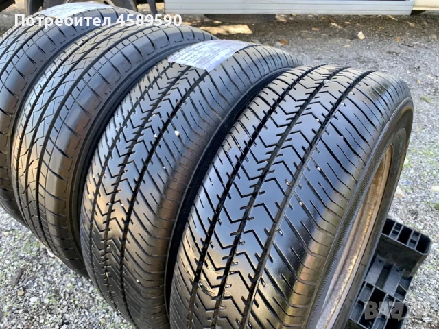 4бр.Гуми 16цола Bridgestone 205/65/16C 8мм грайфер за бус/камион
