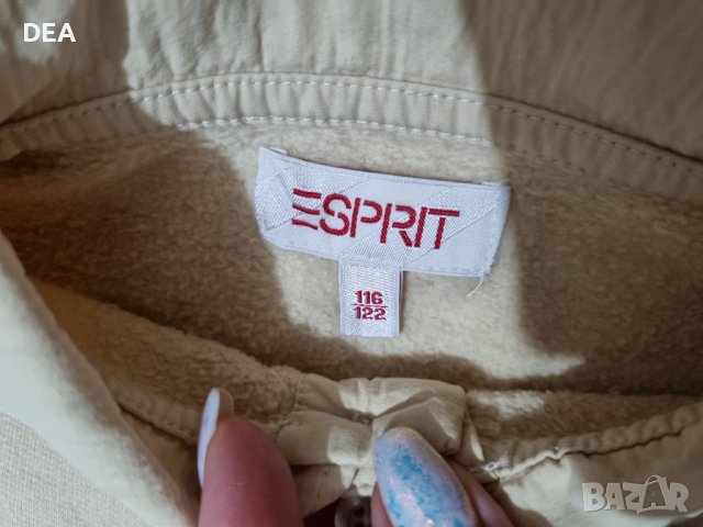 Кремава блуза с яка ESPRIT 116/122см-3лв., снимка 3 - Детски Блузи и туники - 39887993