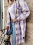 Дамско дълго карирано яке (риза), 4цвята, снимка 8