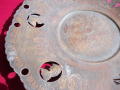 Старинна, египетска чиния, ръчна изработка, богата украса с орнаменти, снимка 2