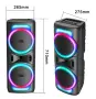 Активна тонколона GY-8849 Bluetooth, караоке, RGB, снимка 2