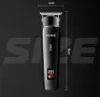 Безжична машинка за подстригване Kemei с LED дисплей, снимка 2