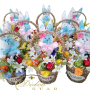 Великденски кошнички с италиански шоколадови бонбони, снимка 1 - Подаръци за жени - 44834263