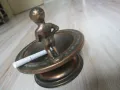 Красив стар меден пепелник, снимка 6