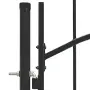 vidaXL Градинска порта Woerden стомана 1x1,25 м черна, снимка 3