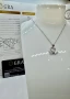 Сребърно колие с мойсанит (Диамант) 1 карат, снимка 2