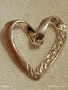 Сребърно колие във формата на сърце с кристали ювелирна изработка 37659, снимка 10