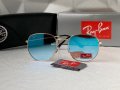 Ray-Ban Hexagonal RB3548 дамски мъжки слънчеви очила унисекс сини огледални, снимка 2