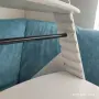 Детско столче за хранене дървено Nuttle, бяло, употребявано, снимка 3