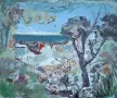 Картина, пейзаж, Балчик, худ. Н.Даскалов (1941-2010) - 2 бр., снимка 1
