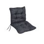 Декоративна външна възглавница за стол с тъмносив гръб, 100х50см 