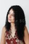 Kъдрава черна лейс фронт перука Жанет, снимка 3