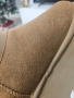 UGG - Велурени зимни боти Classic Mini Dipper Бежов цвят, снимка 5