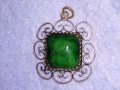 СТАРИНЕН ПОСРЕБРЕН ЕМАЙЛИРАН БРОНЗОВ ФИЛИГРАНЕН РЕТРО МЕДАЛЬОН МАЙСТОРСКА РЪЧНА ИЗРАБОТКА 38683, снимка 14