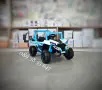 ТОП ЦЕНА!НОВО!Акумулаторен джип/UTV Gobi Go BLUE с 12 V батерия,USB,функция люлеене,дистанцинно, снимка 1
