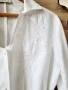 Дълга бяла риза с бродерии лен , снимка 3