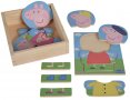 Дървен пъзел за преобличане Eichhorn - Peppa Pig, снимка 2