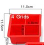 4 бр 5 см квадрат квадрати куб кубчета силиконов молд форма калъп сапун гипс, снимка 2