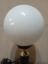 Комплект от две красиви лампи с бели сферични стъклени абажури, снимка 4