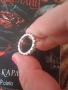 Сребърен пръстен с камъчета, снимка 1