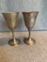 Месингови чаши гравирани, снимка 1