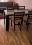 Трапезарна маса с 4 стола - запазени, снимка 1
