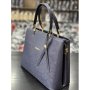 Черна дамска чанта за рамо D i a r d i черен/син цвят "лукс" Цветове: черен ; синьо и лилаво; , снимка 1 - Чанти - 44387471