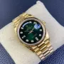 Rolex Day Date President Gold Green , снимка 8
