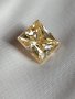 Голям 5+ карата диамант мойсанит Diamond Moissanite Топ Фенси Златен кръст оттенък Принцеса , снимка 8