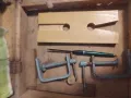 Комплект дърводелско ренде, прав ъгъл, шаблон. 2 скоби и кутия. , снимка 5