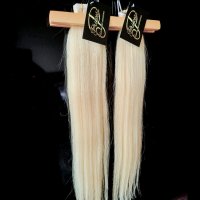 100 % естествена коса на стикери за удължаване и сгъстяване, снимка 2 - Аксесоари за коса - 41311703