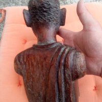 Африканска дървена скулптура ръчно резбована, снимка 5 - Антикварни и старинни предмети - 41248692