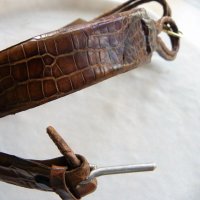 Дамски колан от естествена крокодилска кожа, снимка 3 - Колани - 40787905