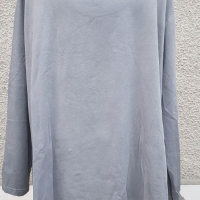 4XL Сива  блуза с дантела, снимка 6 - Блузи с дълъг ръкав и пуловери - 36174035